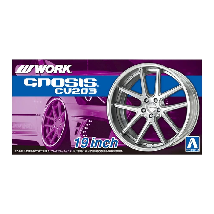 Aoshima: 1/24 The Tuned Car - Work Gnosis CV203 19-inch Tire and Wheel Set - for just $14.99! 