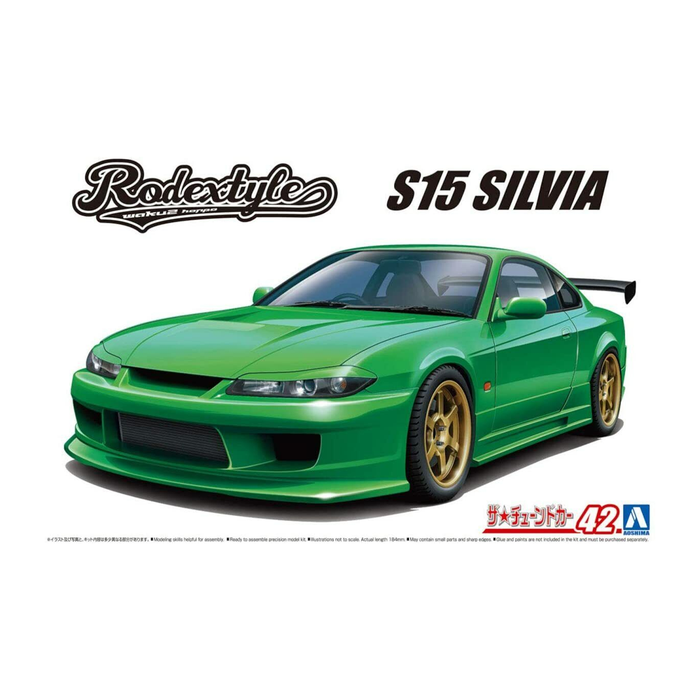 Aoshima: 1/24 Nissan S15 Silvia Rodextyle '99 Scale Model Kit #42 - for just $39.99! 