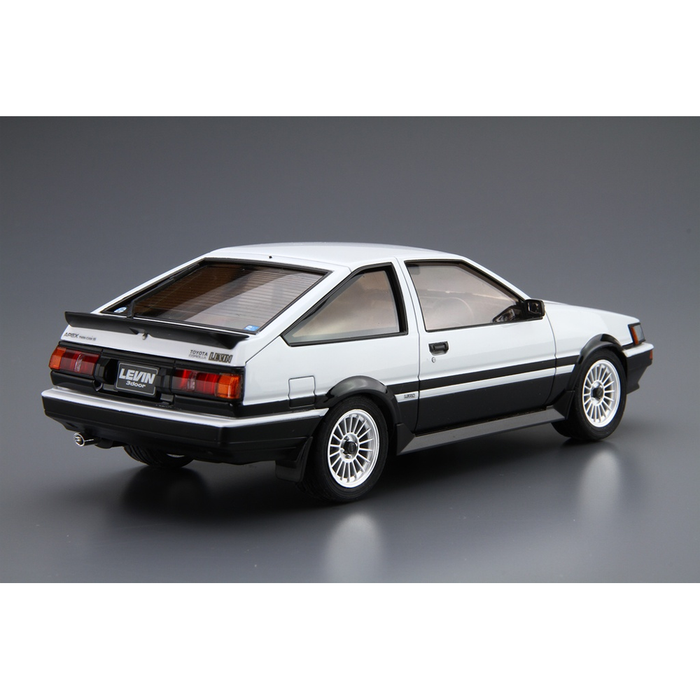 Aoshima: 1/24 TOYOTA AE86 COROLLA LEVIN GT-APEX '85 Scale Model Kit #17 - for just $39.99! 