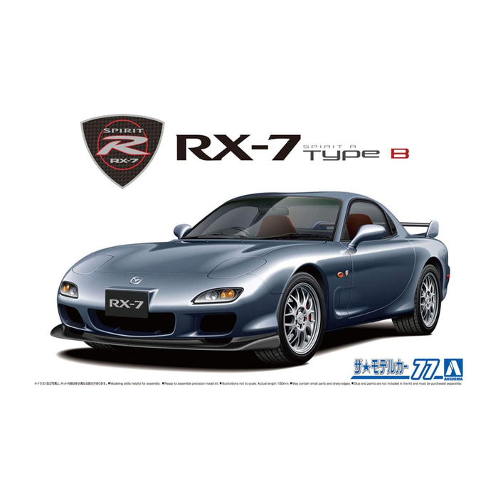 Aoshima: 1/24 MAZDA FD3S RX-7 SPIRIT R TYPE B '02 Scale Model Kit #77 - for just $39.99! 