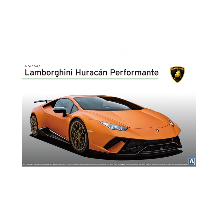Aoshima: 1/24 ’17 Lamborghini Huracan Performante Scale Model Kit #13 - for just $48.99! 