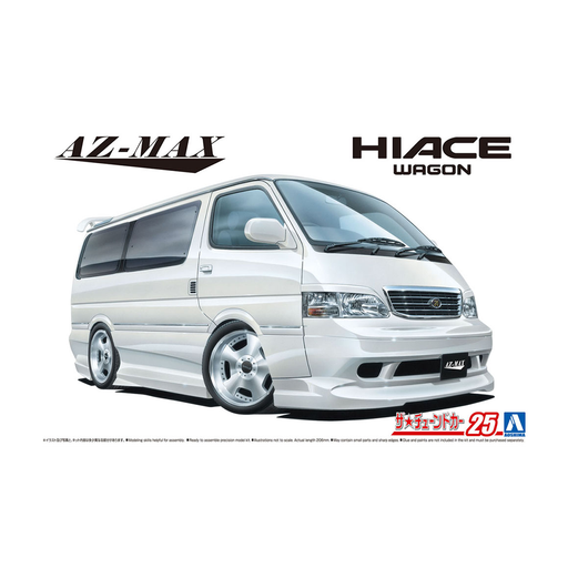 Aoshima: 1/24 AZ-MAX KZH100 Hiace Wagon '99 (Toyota) Scale Model Kit #25 - for just $39.99! 