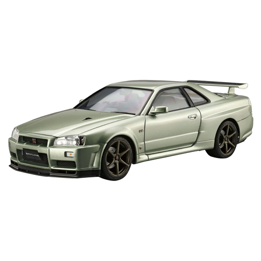 Aoshima: 1/24 Nissan BNR34 Skyline GT-R V-SpecII Nur. '02 Scale Model Kit #134 - for just $39.99! 