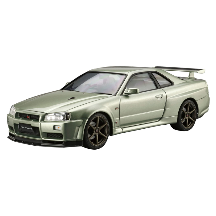 Aoshima: 1/24 Nissan BNR34 Skyline GT-R V-SpecII Nur. '02 Scale Model Kit #134 - for just $39.99! 
