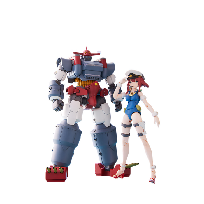 Aoshima: Gattai Robot Musashi - ACKS GR-03 Musashi and Nagisa Jinguji Model Kit Set Scale Model Kit - for just $95.99! 