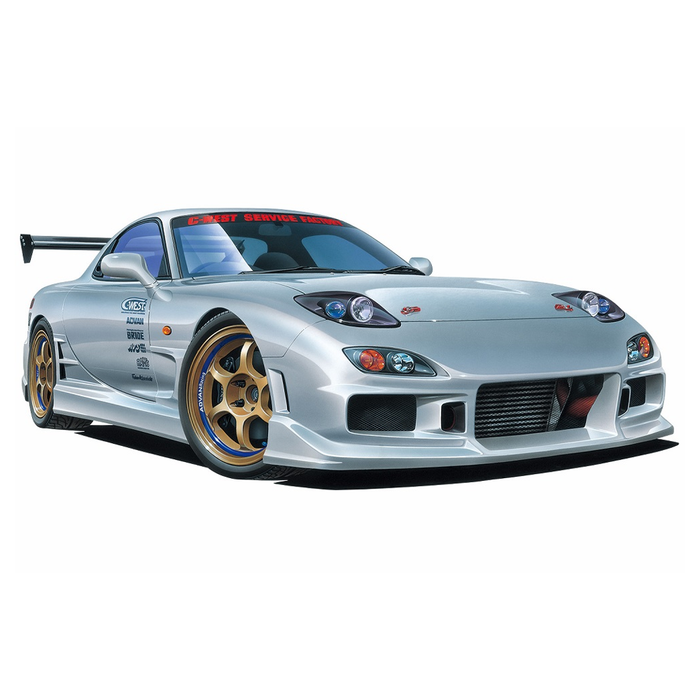 Aoshima: 1/24 The Tuned Car - FD3S RX-7 C-WEST Mazda '99 Scale Model Kit #69 - for just $39.99! 