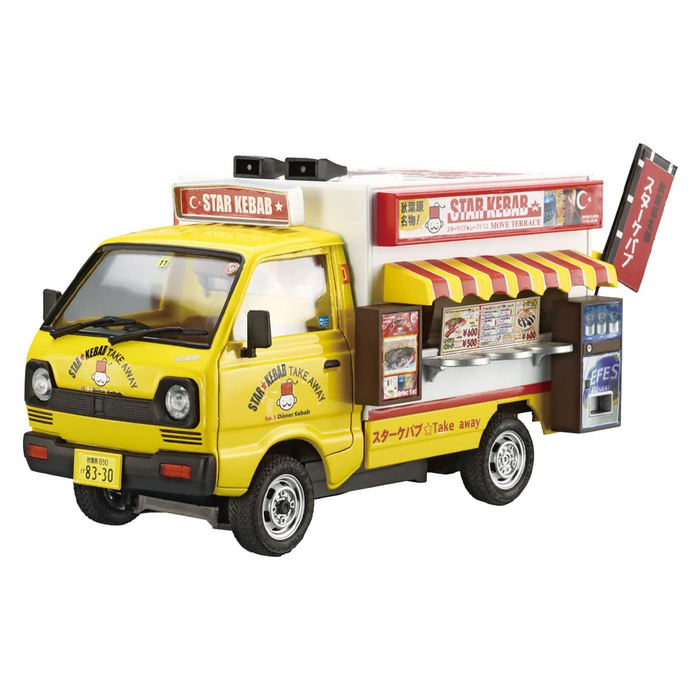 Aoshima: 1/24 Catering Machine Series - Star Kebab Move Terrace Scale Model Kit #6 - for just $35.99! 