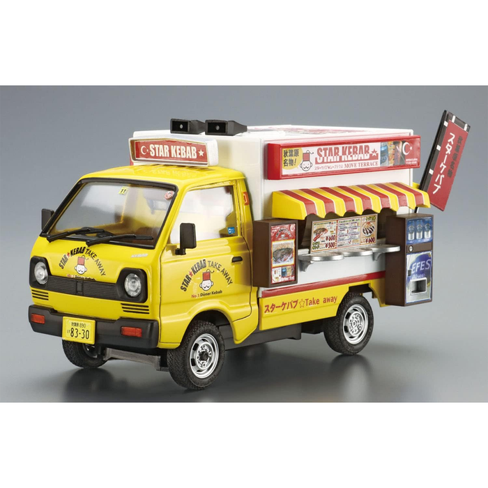 Aoshima: 1/24 Catering Machine Series - Star Kebab Move Terrace Scale Model Kit #6 - for just $35.99! 