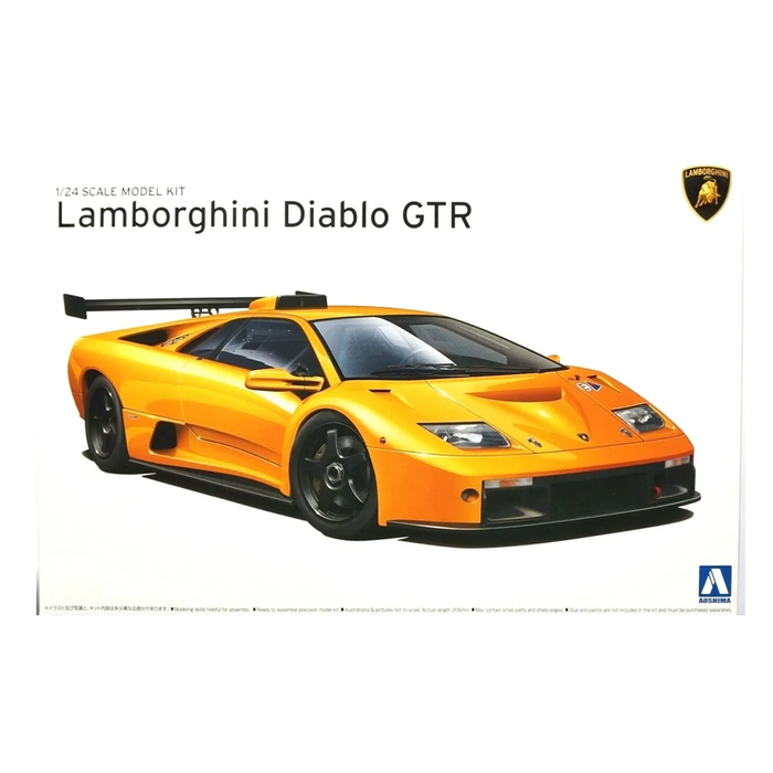 Aoshima: 1/24 Lamborghini Diablo GTR '99 Scale Model Kit #24 - for just $49.99! 