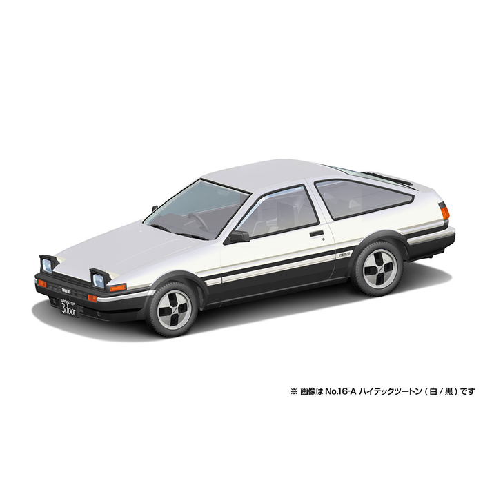 Aoshima: 1/32 The Snap Kit Toyota Sprinter Trueno (High-Tech Two Tone) 1/32 Scale Model Kit #16-A - for just $19.99! 