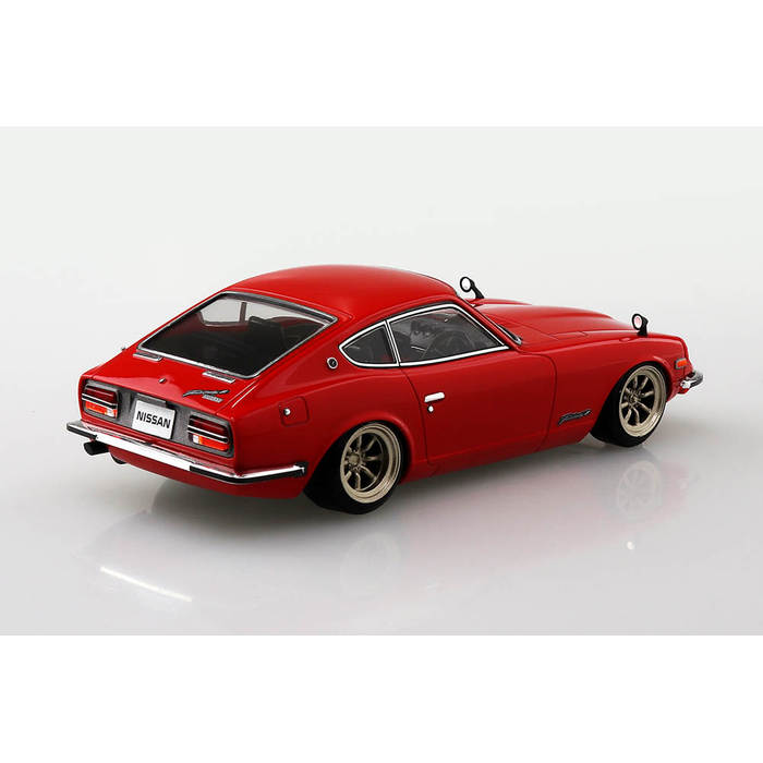 Aoshima: 1/32 The Snap Kit Nissan S30 Fairlady Z Custom Wheel (Red) Scale Model Kit #13-SP1 - for just $24.99! 