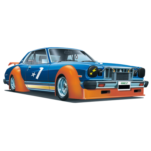 Aoshima: 1/24 Works Grande Mark II Toyota Scale Model Kit #4 - for just $39.99! 