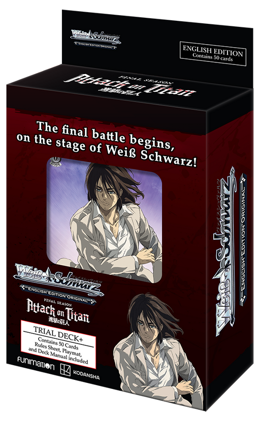 Weiss Schwarz: Attack On Titan The Final Season Trial Deck+ - for just $4.95! 