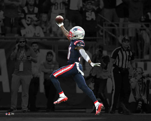 Jonathan Jones New England Patriots Blackout Football Photo - for just $3! 