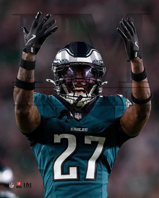 Quinyon Mitchell Flexing Action Philadelphia Eagles Football Photo - for just $12.99! 