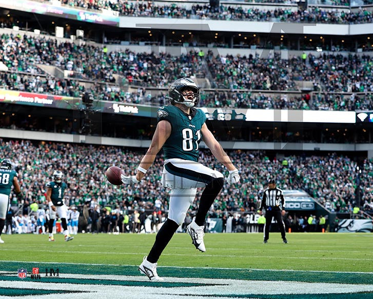 Grant Calcaterra Philadelphia Eagles 1st NFL Touchdown Photo - for just $9.99! 