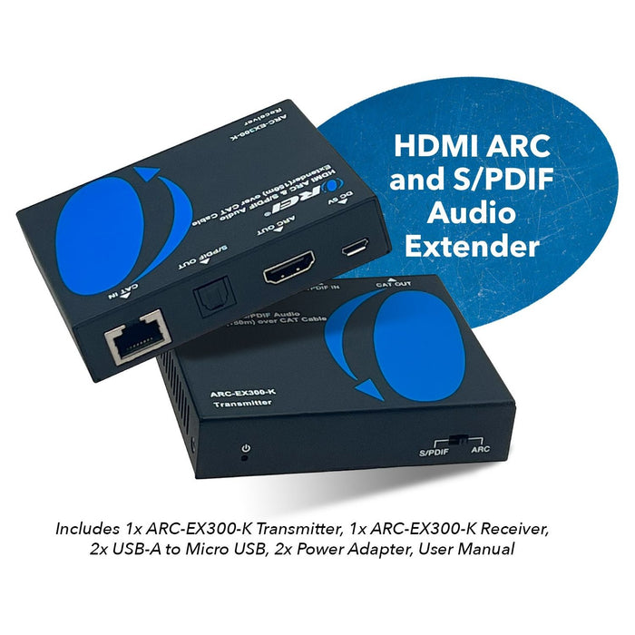 HDMI ARC & S/PDIF Audio Extender up to 150m Using CAT Cable (ARC-EX300-K) - Just $69.99! Shop now at Retro Gaming of Denver