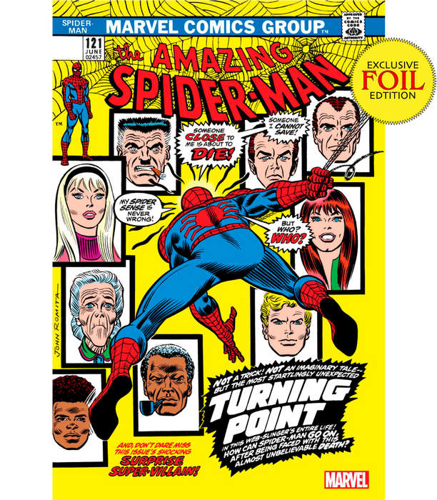[Foil] Amazing Spider-Man #121 Facsimile Edition Unknown Comics John Romita Exclusive Var (06/14/2023) - for just $60! 