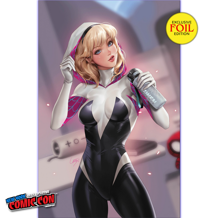 [Foil] Amazing Spider-Man #32 [G.O.D.S.] Unknown Comics Leirix Exclusive NYCC Foil Virgin Var (10/18/2023) - for just $60! 