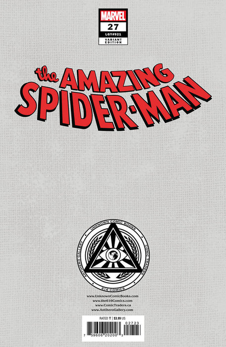 [Signed by Nathan Szerdy] AMAZING SPIDER-MAN #27 SIGNED Nathan Szerdy Variant IN STOCK - for just $20! 