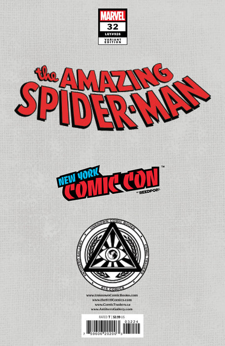 [Foil] Amazing Spider-Man #32 [G.O.D.S.] Unknown Comics Leirix Exclusive NYCC Foil Virgin Var (10/18/2023) - for just $60! 