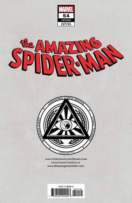 Amazing Spider-Man #54 Unknown Comics Saowee Virgin Exclusive Var (07/31/2024) - for just $20! 