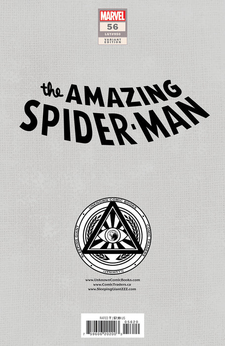 Amazing Spider-Man #56 Unknown Comics Alexander Lozano Exclusive Var (08/28/2024) - for just $10! 