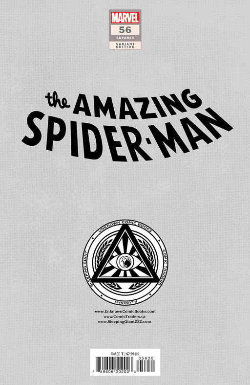 Amazing Spider-Man #56 Unknown Comics Alexander Lozano Exclusive Var (08/28/2024) - for just $10! 