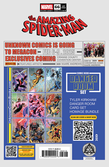 Amazing Spider-Man #66 Unknown Comics Gabriele Dell’Otto Exclusive Virgin Var (01/22/2025) - for just $30! 
