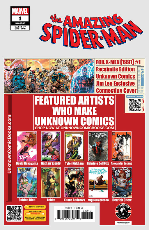Amazing Spider-Man #1 Unknown Comics Nathan Szerdy Exclusive Var (04/09/2025) - for just $15! 