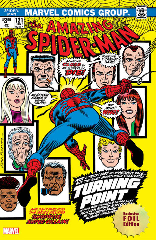 [Foil] Amazing Spider-Man #121 Facsimile Edition Unknown Comics John Romita Exclusive Var (06/14/2023) - for just $60! 