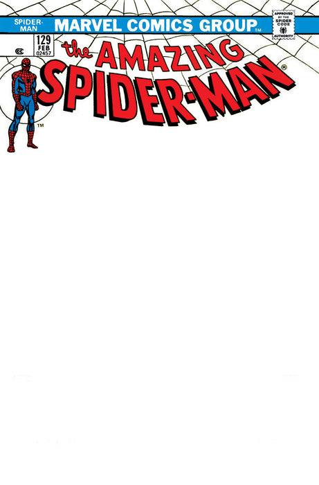 AMAZING SPIDER-MAN 129 UNKNOWN COMICS FACSIMILE EDITION EXCLUSIVE BLANK VAR  (02/22/2023) - for just $20! 