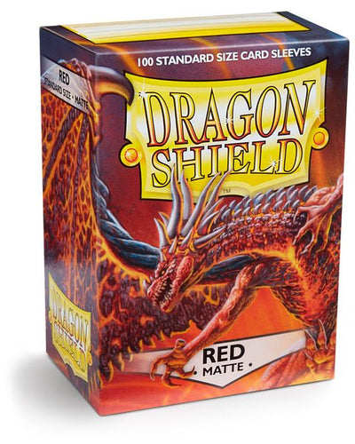 Dragon Shield Matte Red Sleeves 100-Count - Just $8.95! Shop now at Retro Gaming of Denver