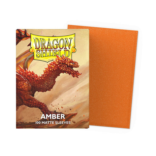 Dragon Shield: Standard 100ct Sleeves - Amber (Matte) - for just $8.95! 
