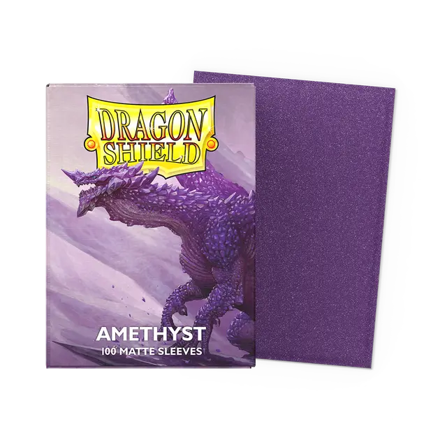 Dragon Shield: Standard 100ct Sleeves - Amethyst (Matte) - for just $14.99! 