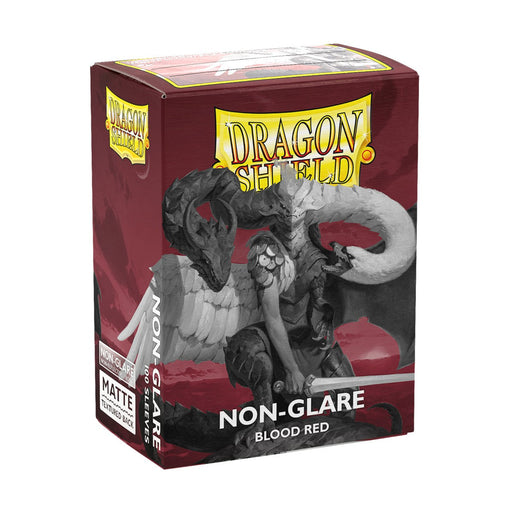 Dragon Shield: Standard 100ct Sleeves - Blood Red (Matte Non-Glare) - for just $8.95! 