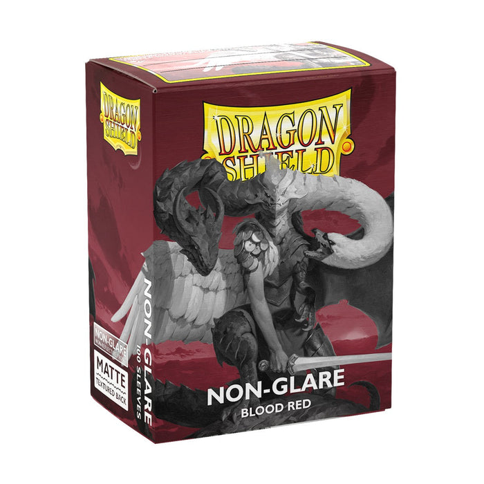 Dragon Shield: Standard 100ct Sleeves - Blood Red (Matte Non-Glare) - for just $8.95! 