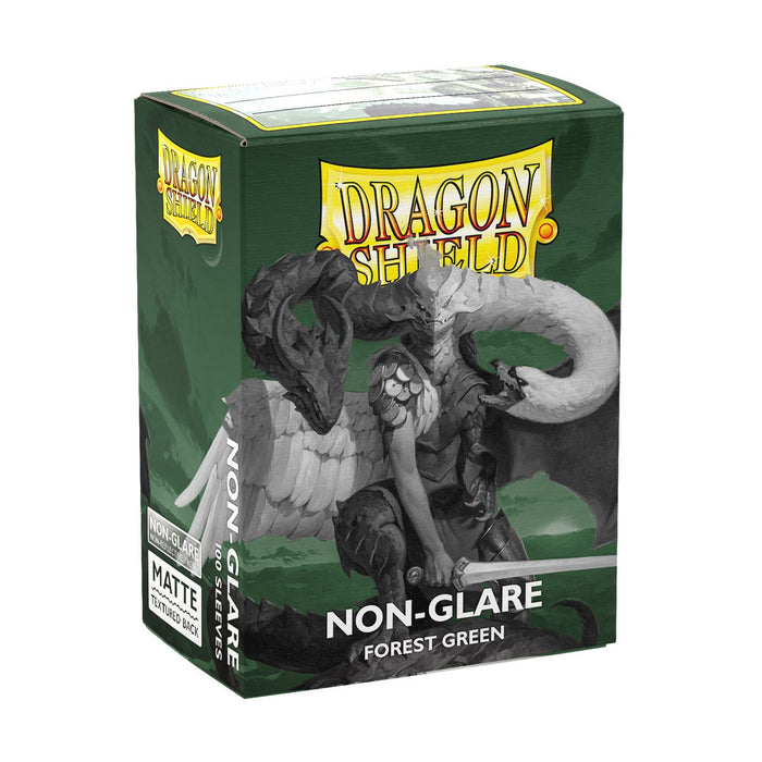 Dragon Shield: Standard 100ct Sleeves - Forest Green (Matte Non-Glare) - for just $8.95! 