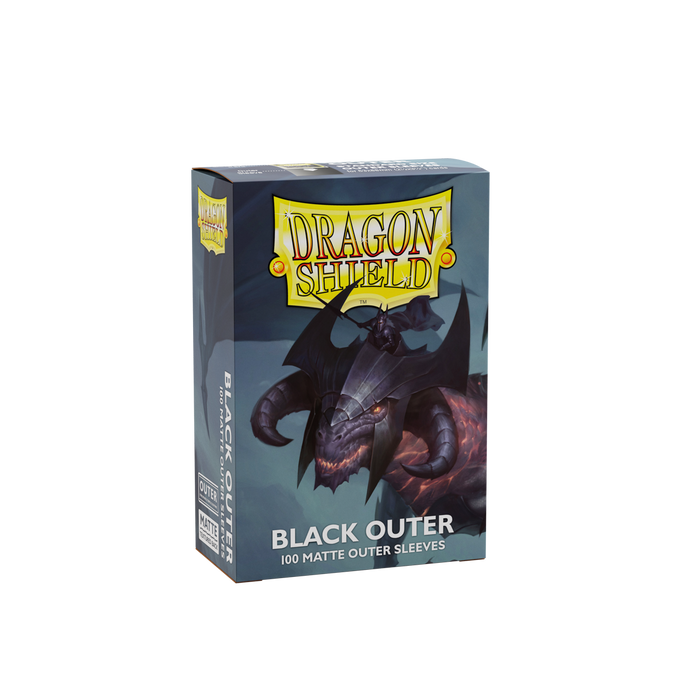 Dragon Shield: 100ct Outer Sleeves - Matte Black (Standard) - for just $14.99! 