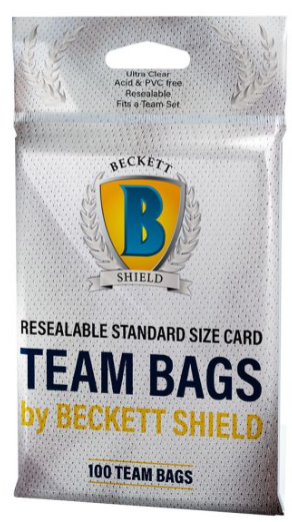 Beckett Shield: Team Bags - Standard Size - 100 ct. - for just $5.99! 