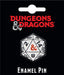 Dungeons & Dragons: 20 Sided Die Enamel Pin - for just $9.99! 