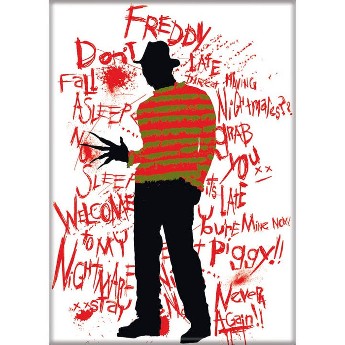 Nightmare on Elm Street: Freddy - Red Writing Magnet - for just $4.49! 