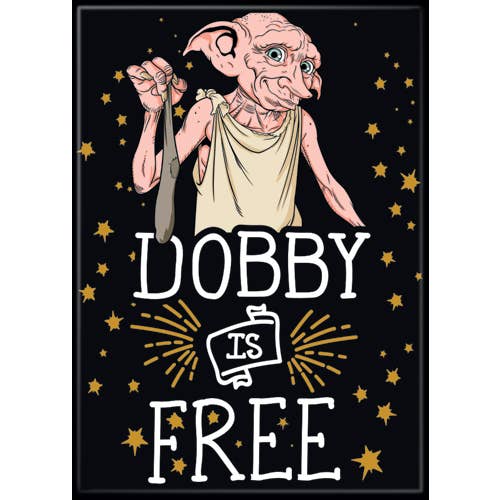 Harry Potter: Dobby Is Free - Magnet - for just $4.49! 