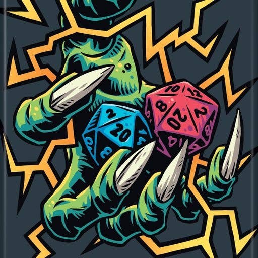 Dungeons & Dragons: Skeleton Hand with Dice Magnet - for just $4.49! 