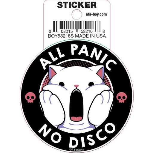 Tobe Fonseca: All Panic No Disco Cat Die Cut Vinyl Sticker - 3" - for just $3! 