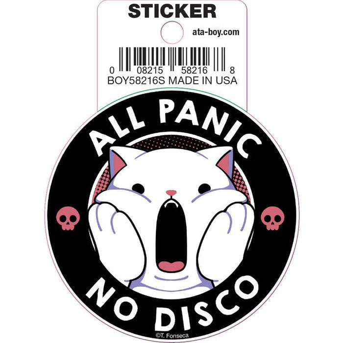 Tobe Fonseca: All Panic No Disco Cat Die Cut Vinyl Sticker - 3" - for just $3! 