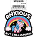 Tobe Fonseca: Anxious Magical Die Cut Vinyl Sticker - 3" - for just $3! 