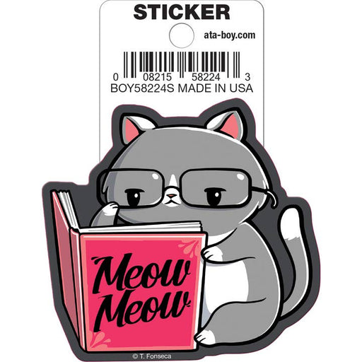 Tobe Fonseca: Books For Cats Die Cut Vinyl Sticker - 3" - for just $3! 