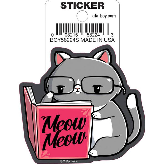 Tobe Fonseca: Books For Cats Die Cut Vinyl Sticker - 3" - for just $3! 