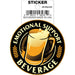 Tobe Fonseca: Emotional Support Beverage Beer Die Cut Vinyl Sticker - 3" - for just $3! 